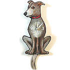 Tail-Wagging Greyhound Pendulum Clock