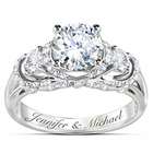 Once Upon a Romance Personalized Diamonesk Bridal Ring