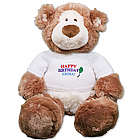 Embroidered Happy Birthday Teddy Bear