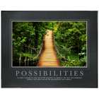 Possibilities Wooden Bridge Framed Motivational Poster