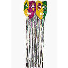 Mardi Gras Mask Fringe Curtain