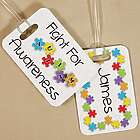 Persnalized Fight for Autism Awareness Luggage Tag