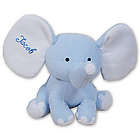 Embroidered Blue Plush Elephant Stuffed Animal