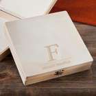 Initial & Name Personalized Wooden Keepsake or Cigar Box