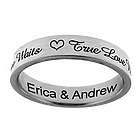 True Love Waits Personalized Purity Ring in Sterling Silver