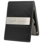 Personalized Slim Leatherette Money Clip Wallet and Card Holder