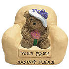 Bear with Bonnet in Chair Personalized Figurine