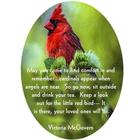 In Remembrance Cardinal Plaque 4x6 Oval