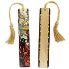 Monarch Butterfly Wood Bookmark with Tassel