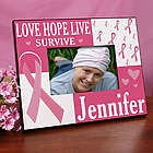 Personalized Breast Cancer Awareness Picture Frame