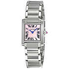 Lady's Tank Francaise Steel Pink Mother-of-Pearl Watch