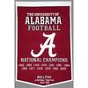 University of Alabama Vintage Wool Dynasty Banner with Cafe Rod