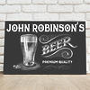 Personalized Premium Beer Canvas Print