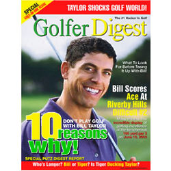 Personalized Golfer Magazine Cover Label