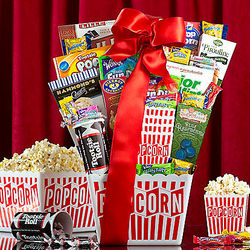 Candy and Popcorn Collection Gift Basket - FindGift.com