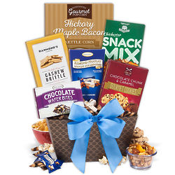 Cheese Biscuits and Gourmet Snacks Gift Basket