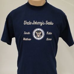 Navy Personalized Family Shirt