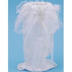 Groom's Glass with Lace Pouch