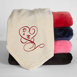 Couple in Love Personalized Fleece Blanket