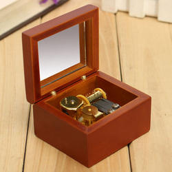 Miniature Solid Wood Birthday Music Box