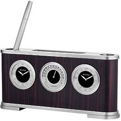 Woodside Executive Desk Clock and Pencil Stand