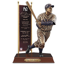 Lou Gehrig New York Yankees Cold-Cast Bronze Sculpture
