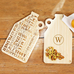 Personalized Reversible Growler Serving Board