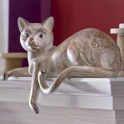 Lounging Kitty Sculpture