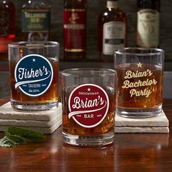Brewing Co. Personalized Double Old Fashion Whiskey Glass