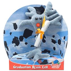 Graduation Brain Cell Musical Plush Doll