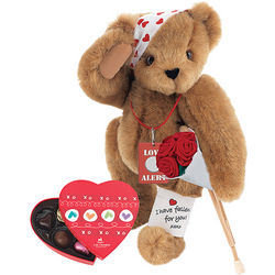 15" I've Fallen for You Teddy Bear with Roses and Chocolates