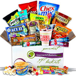 Candy and Snacks College Care Package Gift Basket