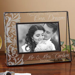 Two Hearts, Two Lives, One Dream Personalized Frame