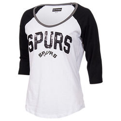 San Antonio Spurs NBA 3/4 Raglan Sleeve Sequin T-Shirt