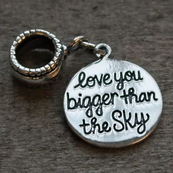 Love You Bigger than the Sky Pandora Compatible Charm Bead