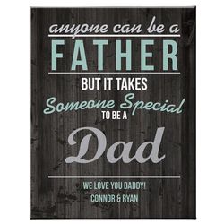 It Takes Someone Special to Be a Dad Personalized Canvas Print