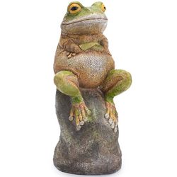Grumpy Frog Sculpture
