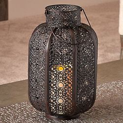 Moroccan Indoor/Outdoor LED Candle Lantern