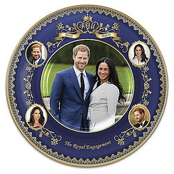 Prince Harry and Meghan Markle Engagement Collector Plate