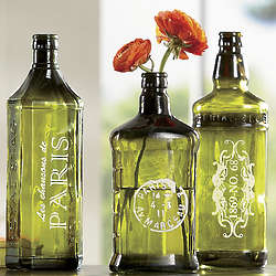 Green Glass Arudin Bottles