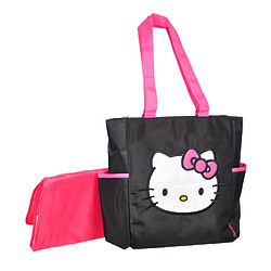 Hello Kitty Patent Face Diaper Tote Bag