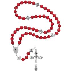 Confirmation Red Riverstone Rosary