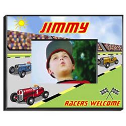 Kid's Personalized Race Car Photo Frame