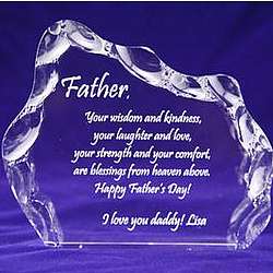 Father's Day Iceberg Plaque
