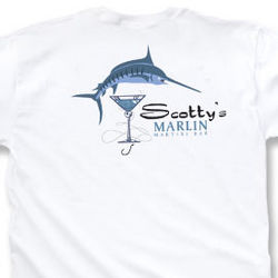 Marlin Martini Bar Personalized T-Shirt