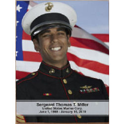 Personalized Military Memorial 8x10 Photo Canvas