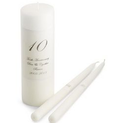 10th Anniversary Candle Set