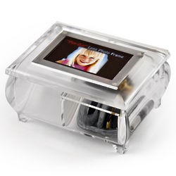 Wallet Size Clear Photo Frame Music Box