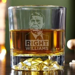 Reagan Right Personalized Whiskey Glass