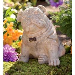 Sitting Bulldog Statue